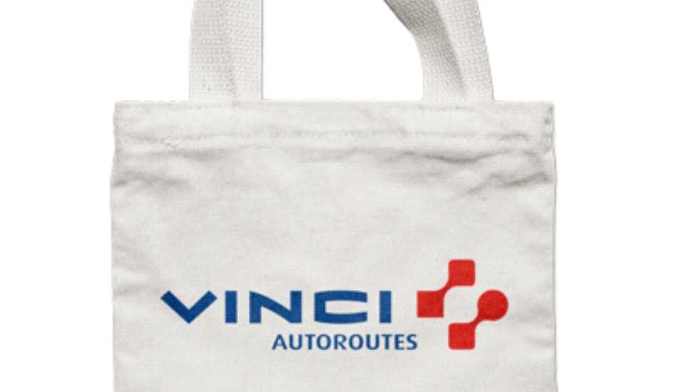 Personnalisation de totebag éthique pour l'entreprise Vinci Autoroutes