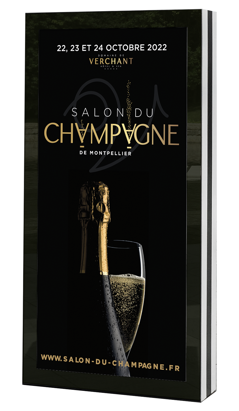 Affiche pour le salon du champagne de Montpellier
