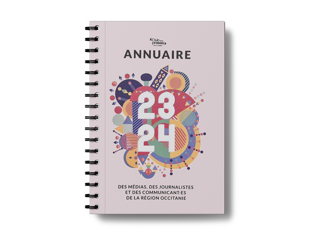 Annuaire annuel du Club de la presse Occitanie à Montpellier.