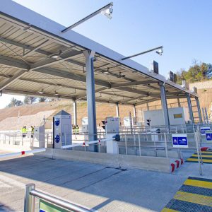 Photographie de l'échangeur autoroutes Belcodene