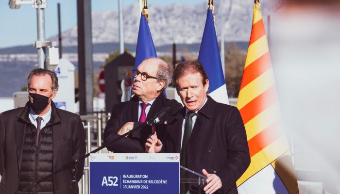 Discours lors de l'inauguration de l'échangeur d'autoroutes Belcodène