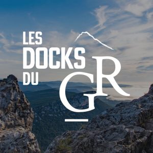 les docks du gr_restaurant_pic saint loup_randonnée_montpellier_communication_logo Création du logo "Les Docks du Gr" au Pic Saint Loup